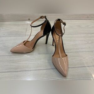 Calvin Klein Cream Pointed Toe Heels Stiletto Elegance